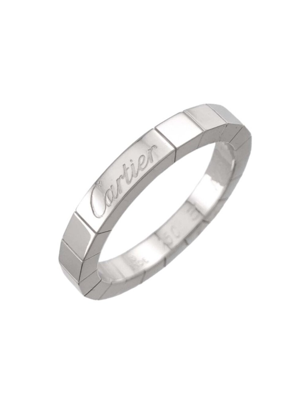 Cartier Lanieres 51 Ring 18k White Gold 750 Laniere